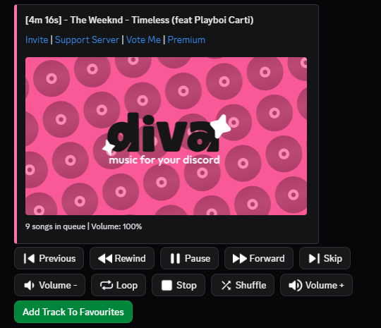 Web player interface